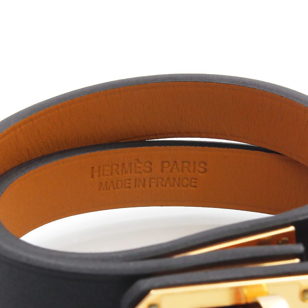 エルメス ミニ ケリー ドゥブルトゥール 2連 ブレスレット ＃T1 ヴォー