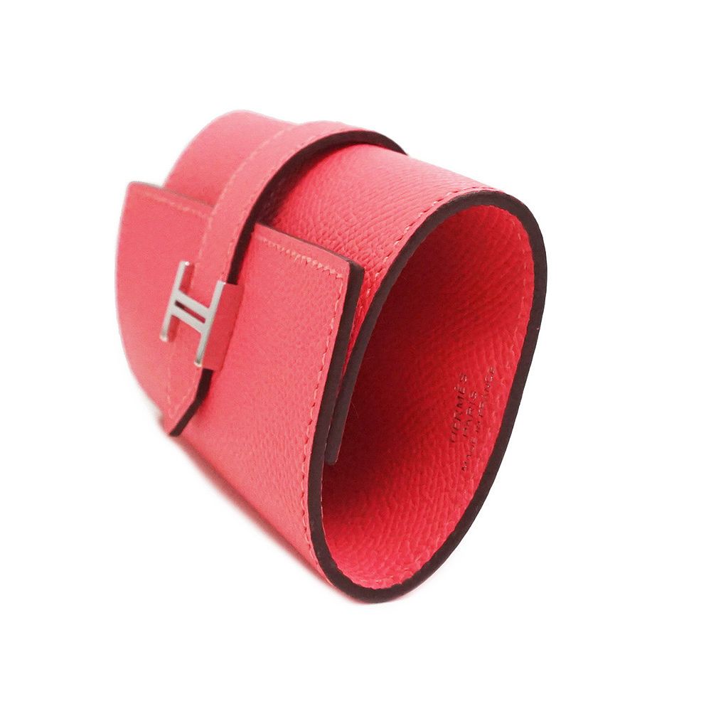 エルメス ベアン 4連 キーケース ヴォーエプソン レザー ローズアザレ