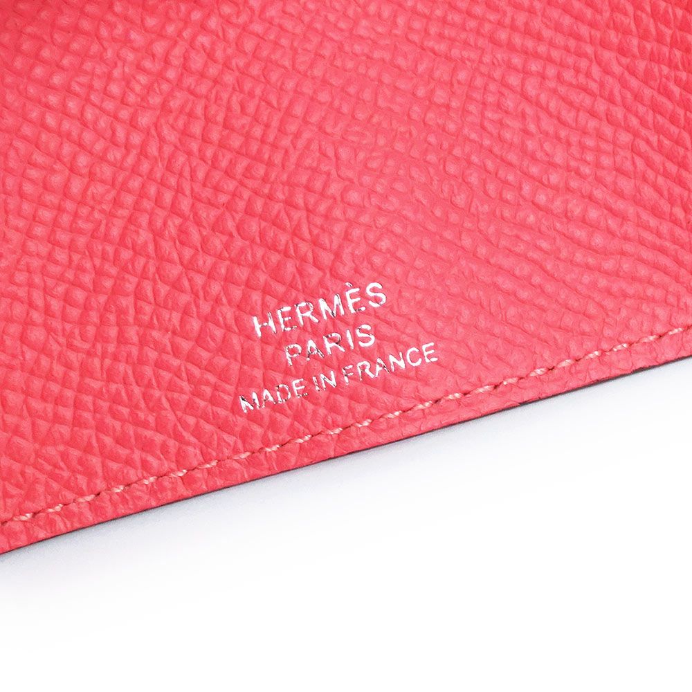 エルメス ベアン 4連 キーケース ヴォーエプソン レザー ローズアザレ