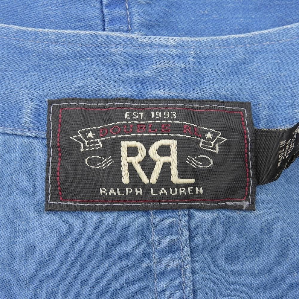 RRL ダブルアールエル ストライプ インディゴ ベスト メンズ ブルー