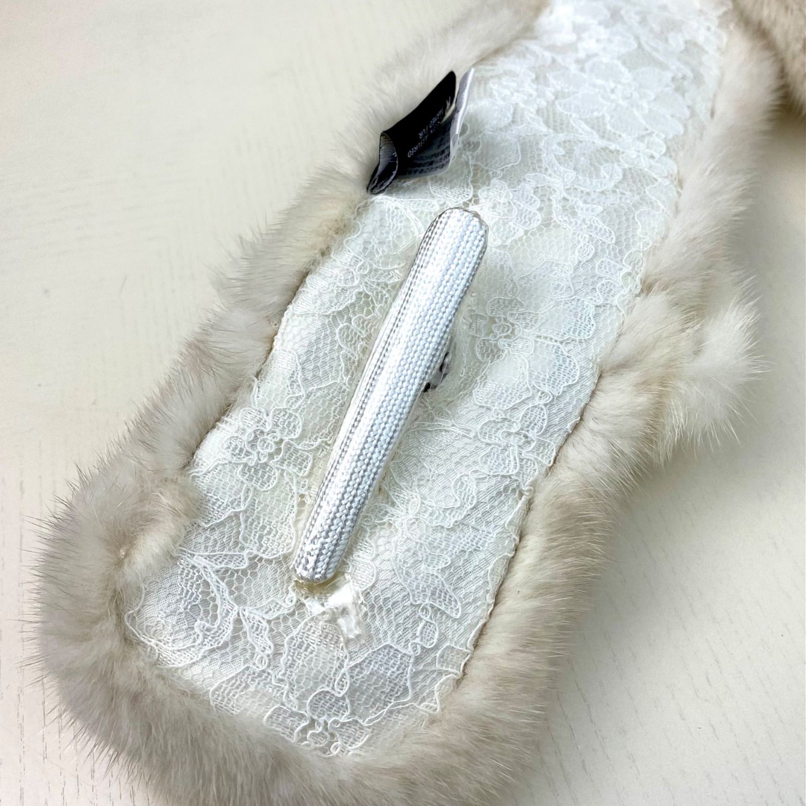 特売‼︎*SAGA MINK* ミンク リボンマフラー 日本製 新品92 - メルカリ