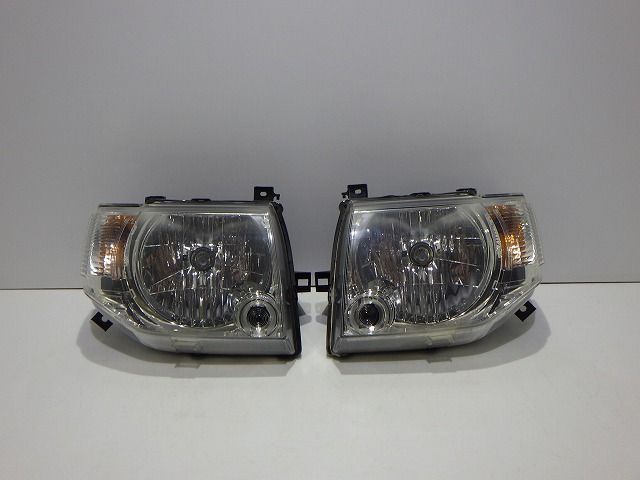 パジェロミニ ヘッドライト左右 ハロゲン H58A 後期 100-37007