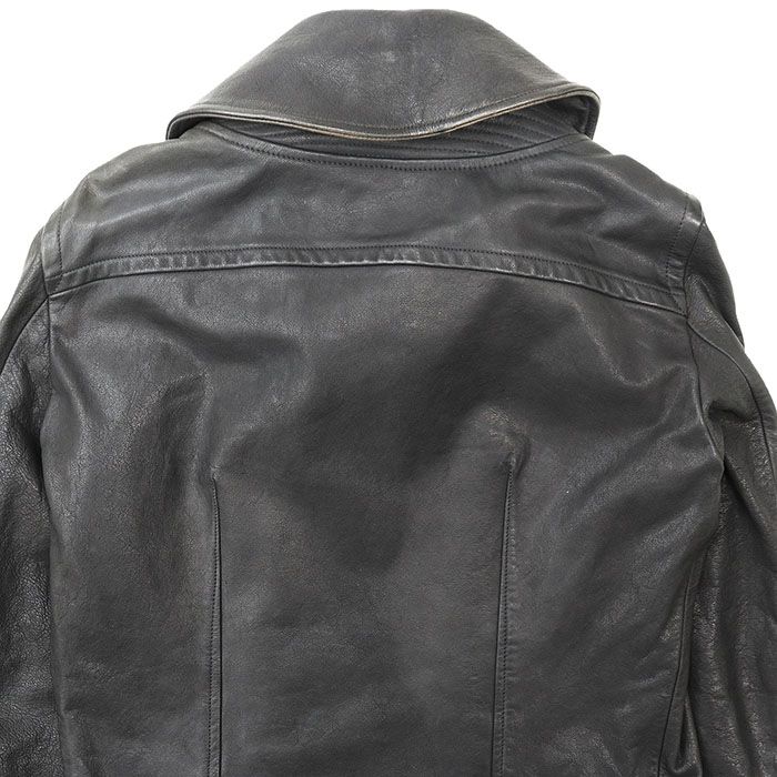 Rick Owens リック・オウエンス レザージャケット ジップアップ ロゴ