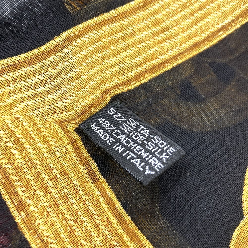 VINTAGE CHANEL 大判シルクスカーフ ココマーク グリポア ブラック VINTAGE CHANEL 大判シルクスカーフ ココマーク グリポア ブラック