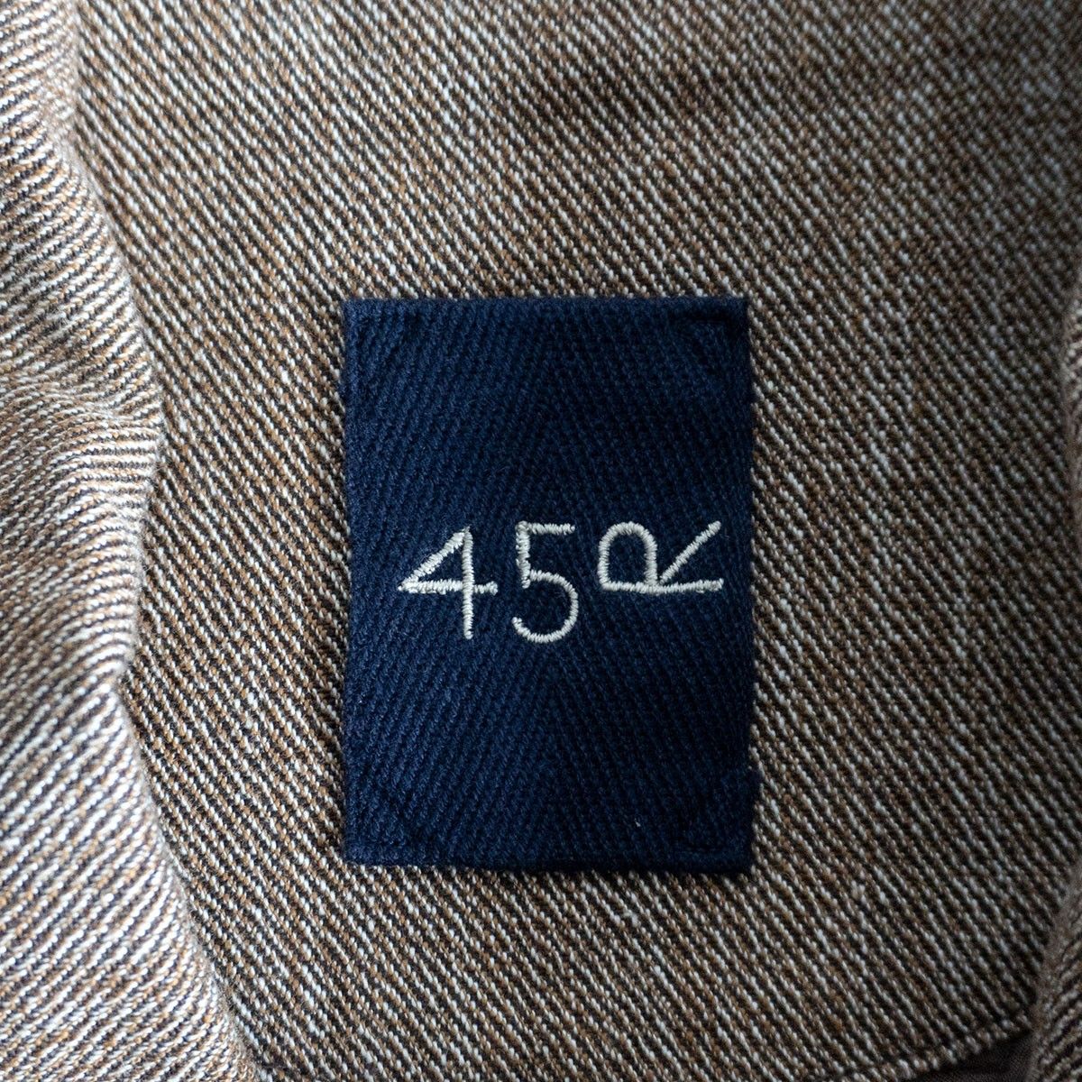 美品】45R【カルゼコットン ツイード コート】0 ブラウン 45rpm