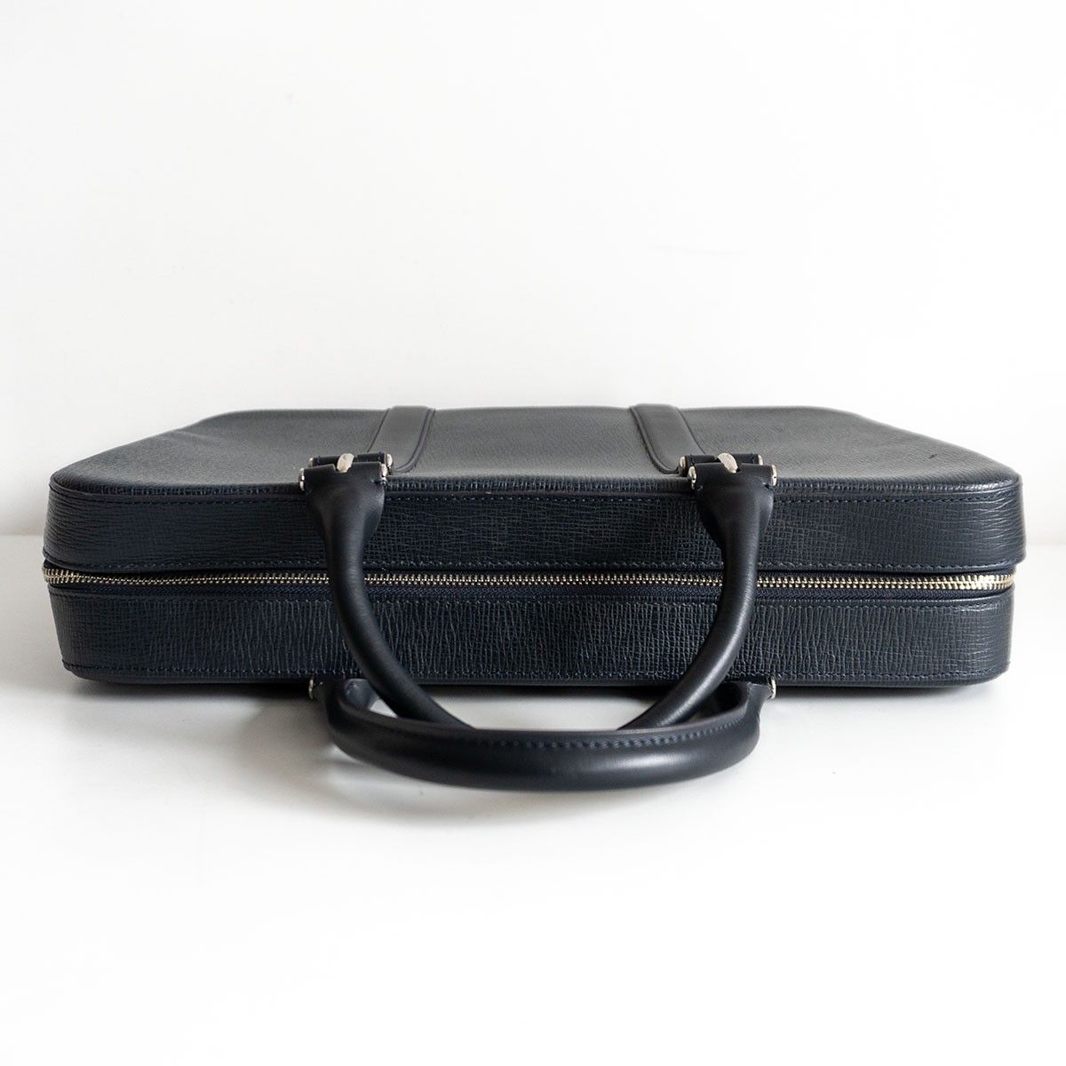 極美品】PELLE MORBIDA【Mare ブリーフバッグ(1室タイプ)】ネイビー 