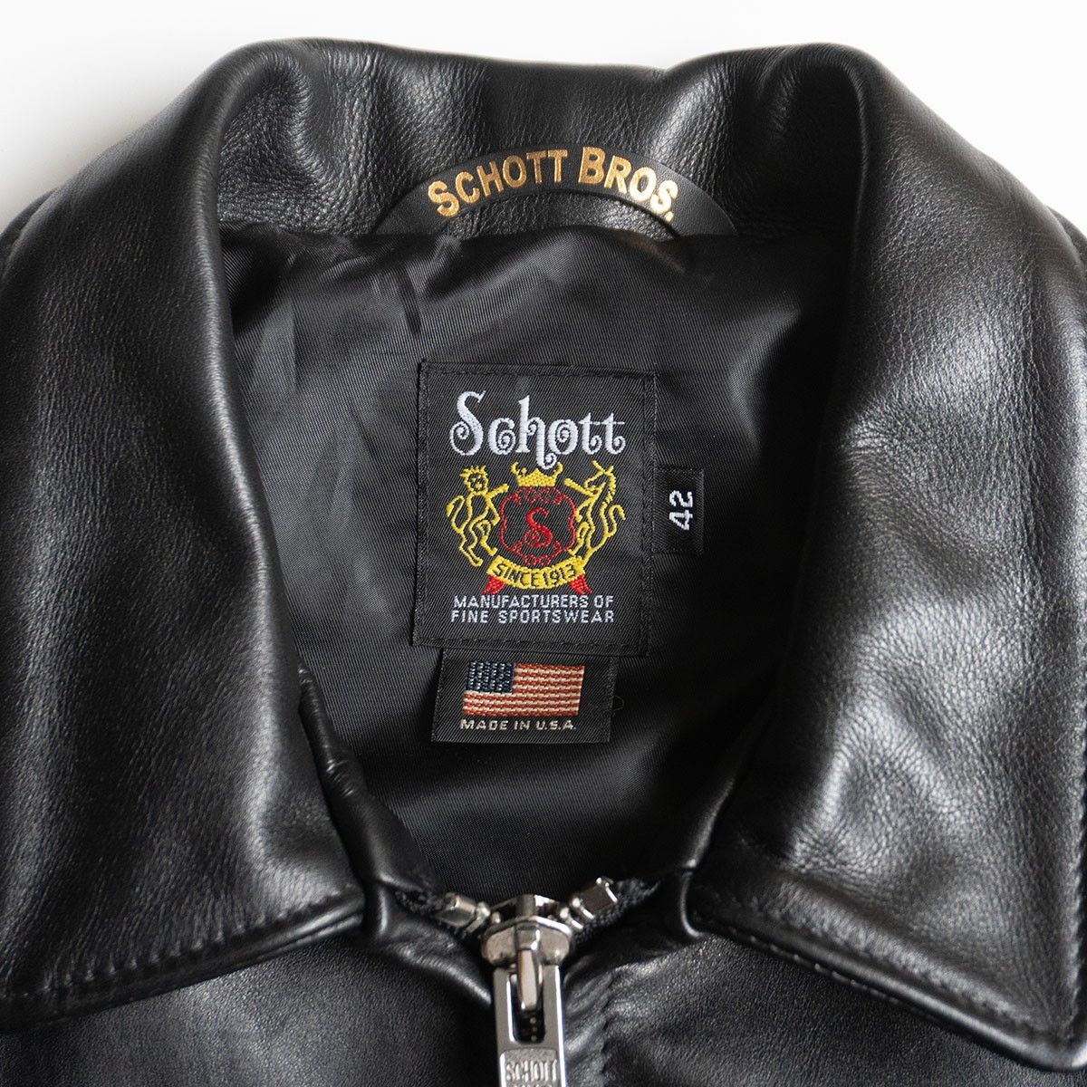 美品/ビッグサイズ】SCHOTT【103US/シングルライダースジャケット】42