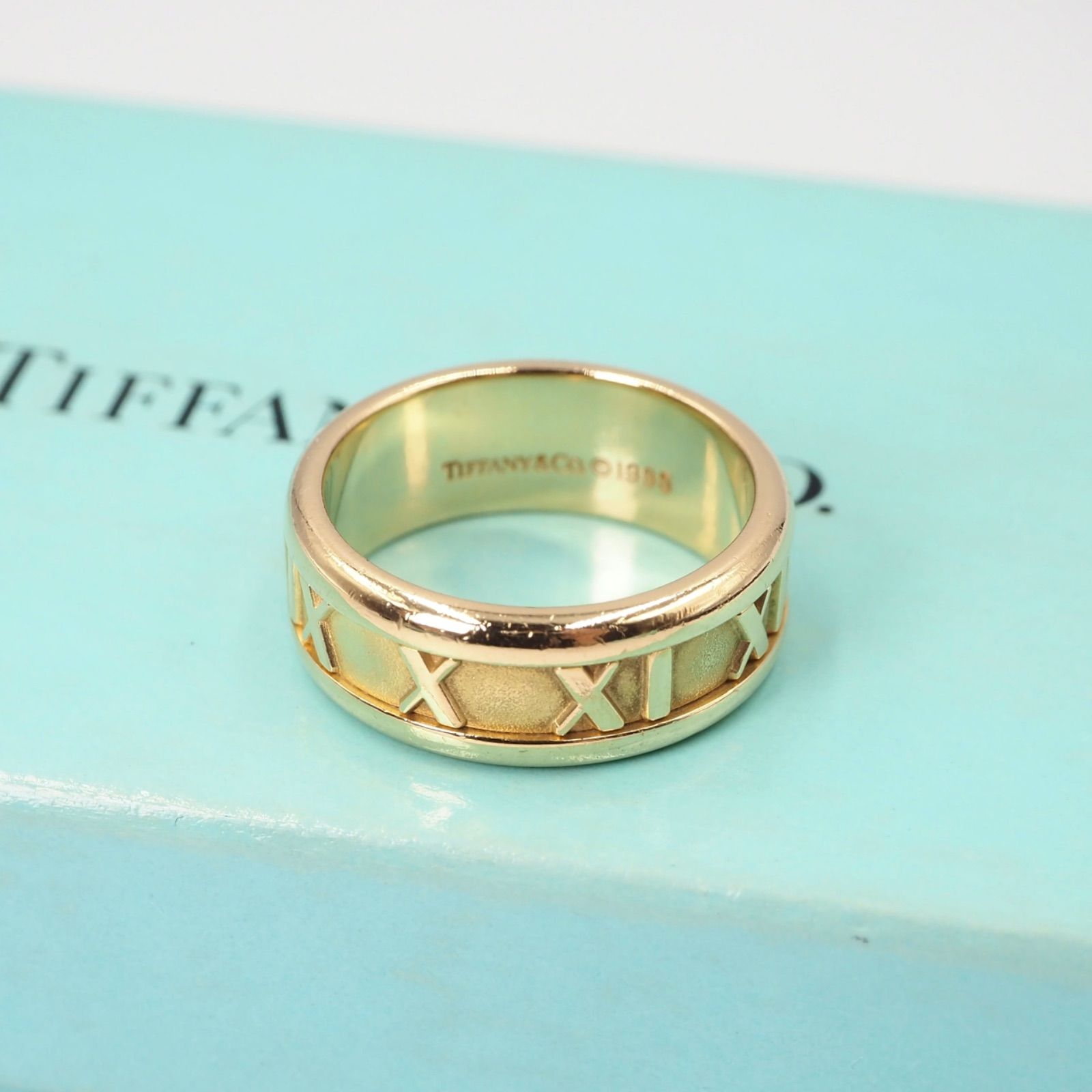 Tiffany&Co. 約12号 アトラスリング リング K18 ティファニー 付属品