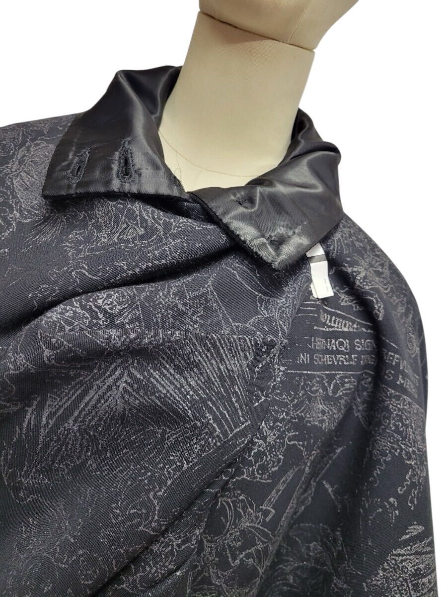 h.naoto Blood ブラックロングコート h.NAOTO ロングコート ブラック ユニセックス パンク 裏起毛 冬