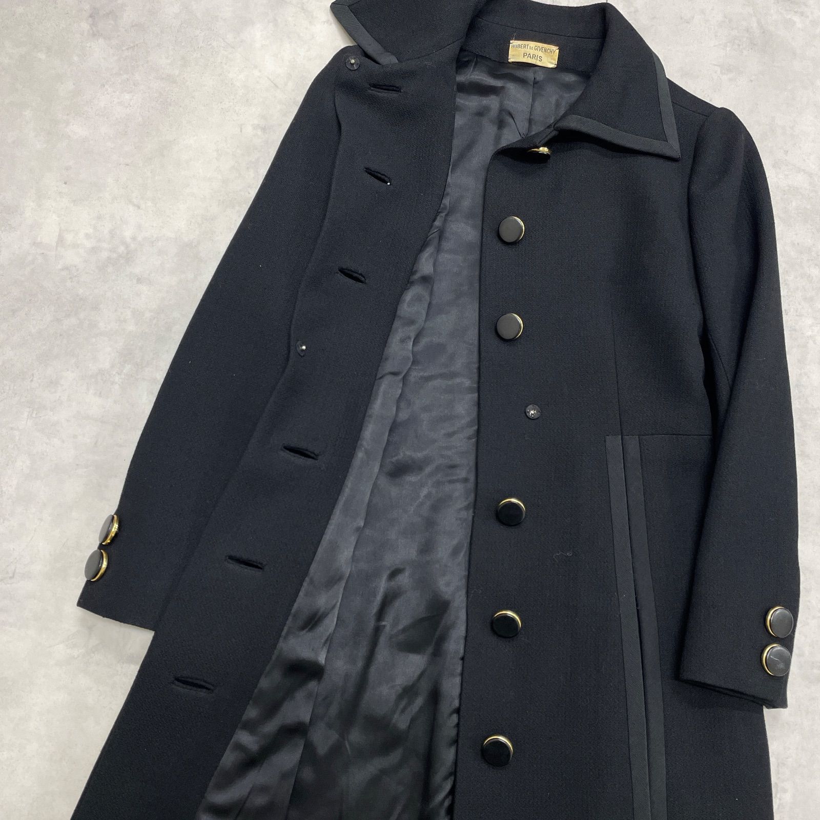 美品　ジバンシー　GIVENCHY ロングコート ヴィンテージ　ビッグカラー 美品 ジバンシー GIVENCHY ロングコート ヴィンテージ ビッグカラー