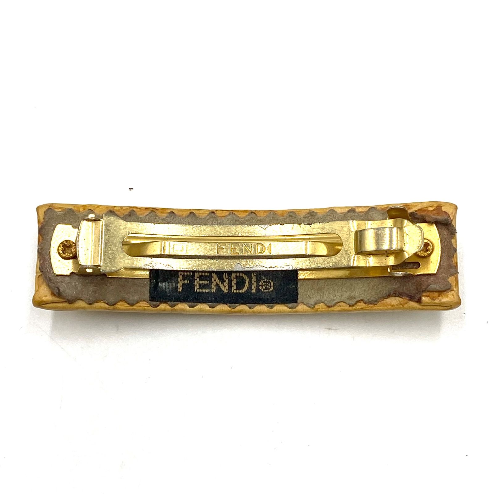 FENDI フェンディ バレッタ 髪留め ヘアピン ヘアクリップ ズッカ