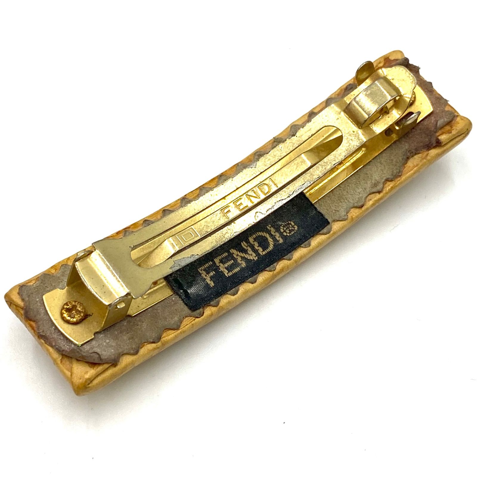 FENDI フェンディ バレッタ 髪留め ヘアピン ヘアクリップ ズッカ