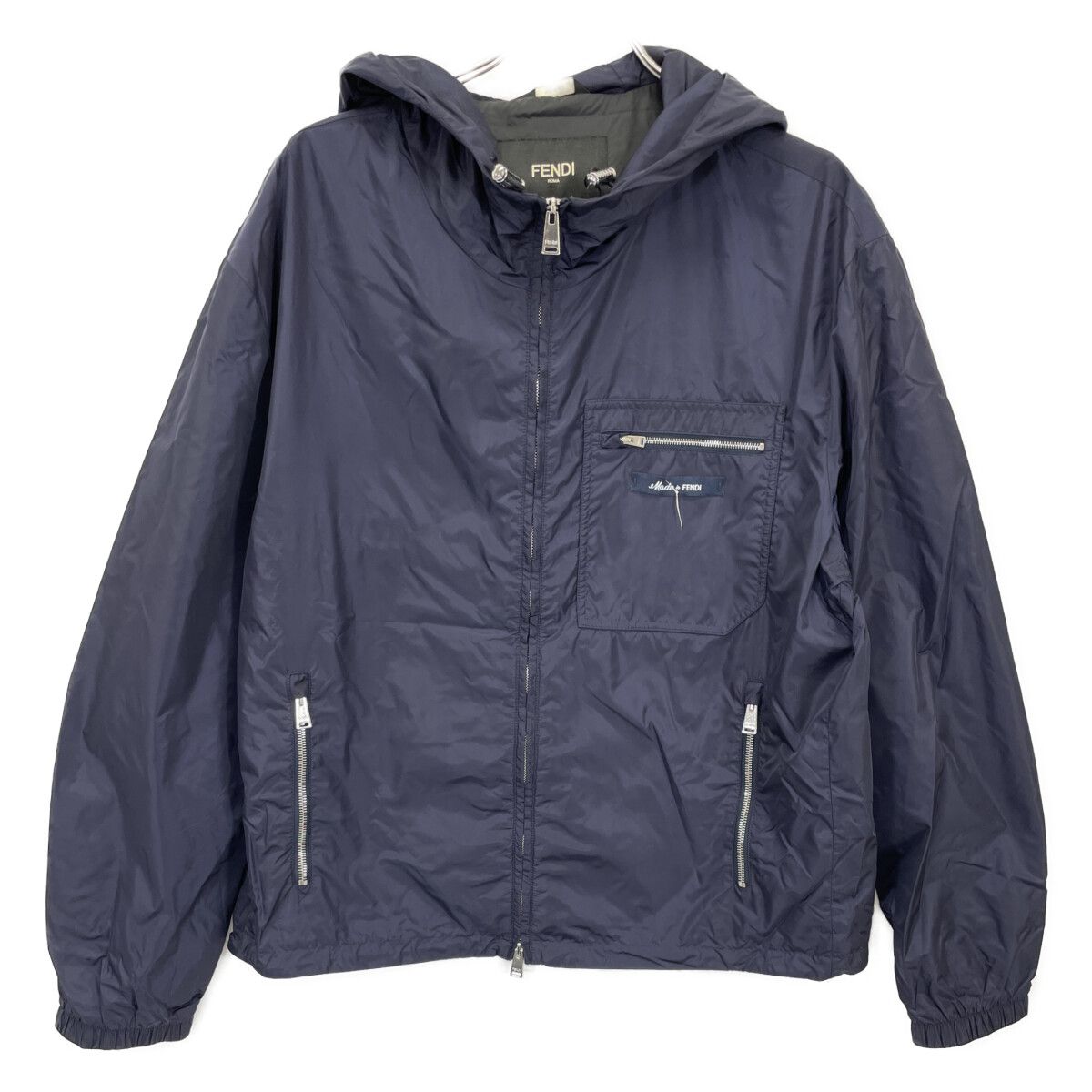 FENDI フェンディ 23年製 FW1310 AR9H ﾈｲﾋﾞｰ Made in FENDI ﾅｲﾛﾝｼﾞｯﾌﾟ