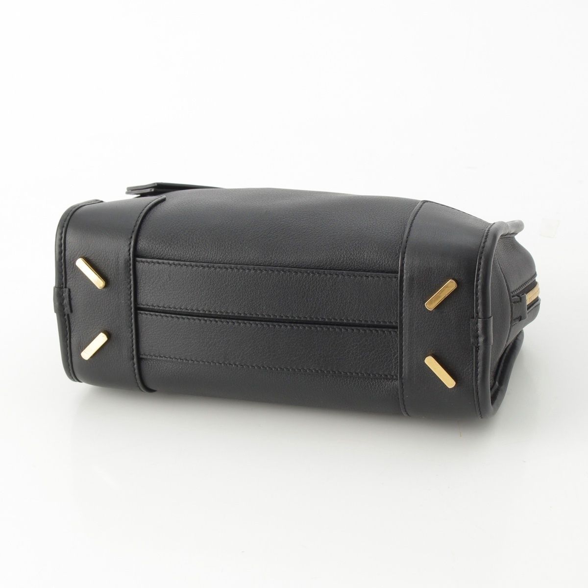 ロエベ アマソナ 23 レザー 2WAY ショルダー ハンドバッグ ブラック