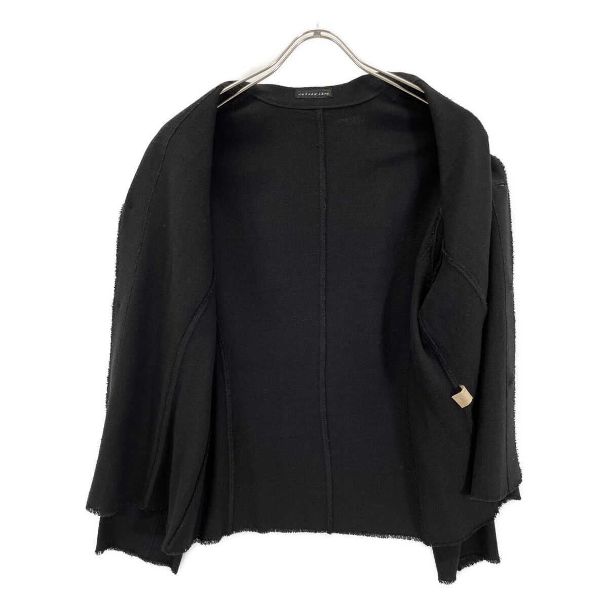 JURGEN LEHL ヨーガンレール ﾌﾞﾗｯｸ ﾘﾈﾝ×ｳｰﾙ ﾃｰﾗｰﾄﾞｼﾞｬｹｯﾄ - メルカリ