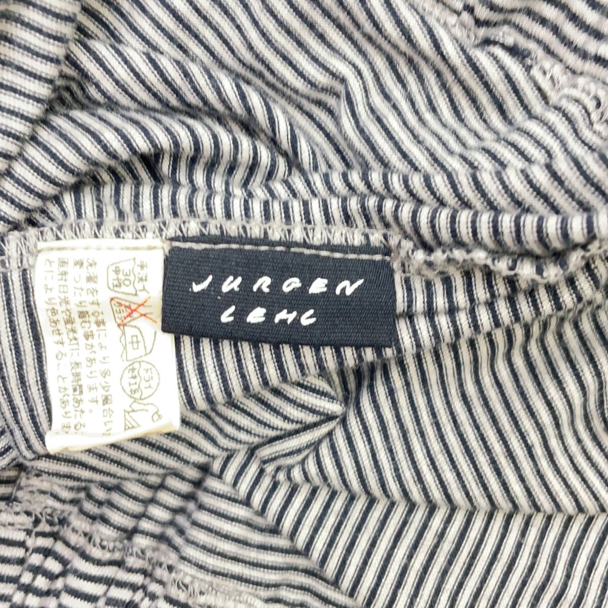 JURGEN LEHL ヨーガンレール ｺｯﾄﾝ ﾎﾞｰﾀﾞｰ ｷﾞｬｻﾞｰ ｽｶｰﾄ M - メルカリ