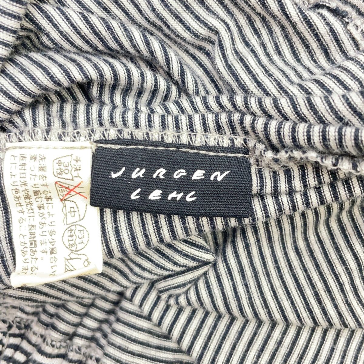 JURGEN LEHL ヨーガンレール ｺｯﾄﾝ ﾎﾞｰﾀﾞｰ ｷﾞｬｻﾞｰ ｽｶｰﾄ M - メルカリ