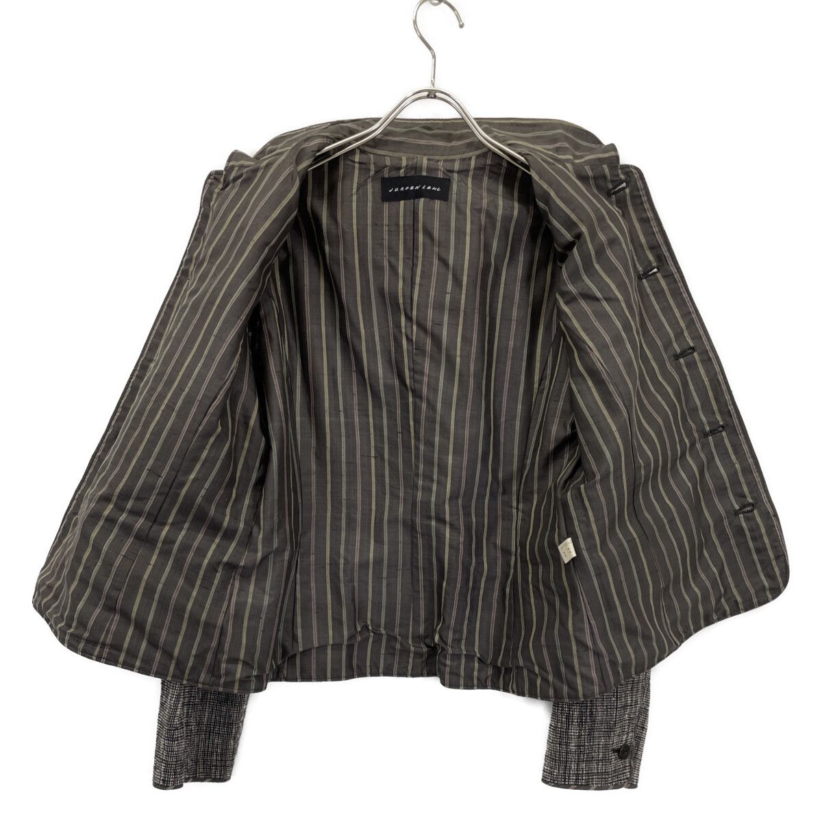 JURGEN LEHL ヨーガンレール ｸﾞﾚｰ ｺｯﾄﾝ ﾂｲｰﾄﾞ ｼﾞｬｹｯﾄ - メルカリ