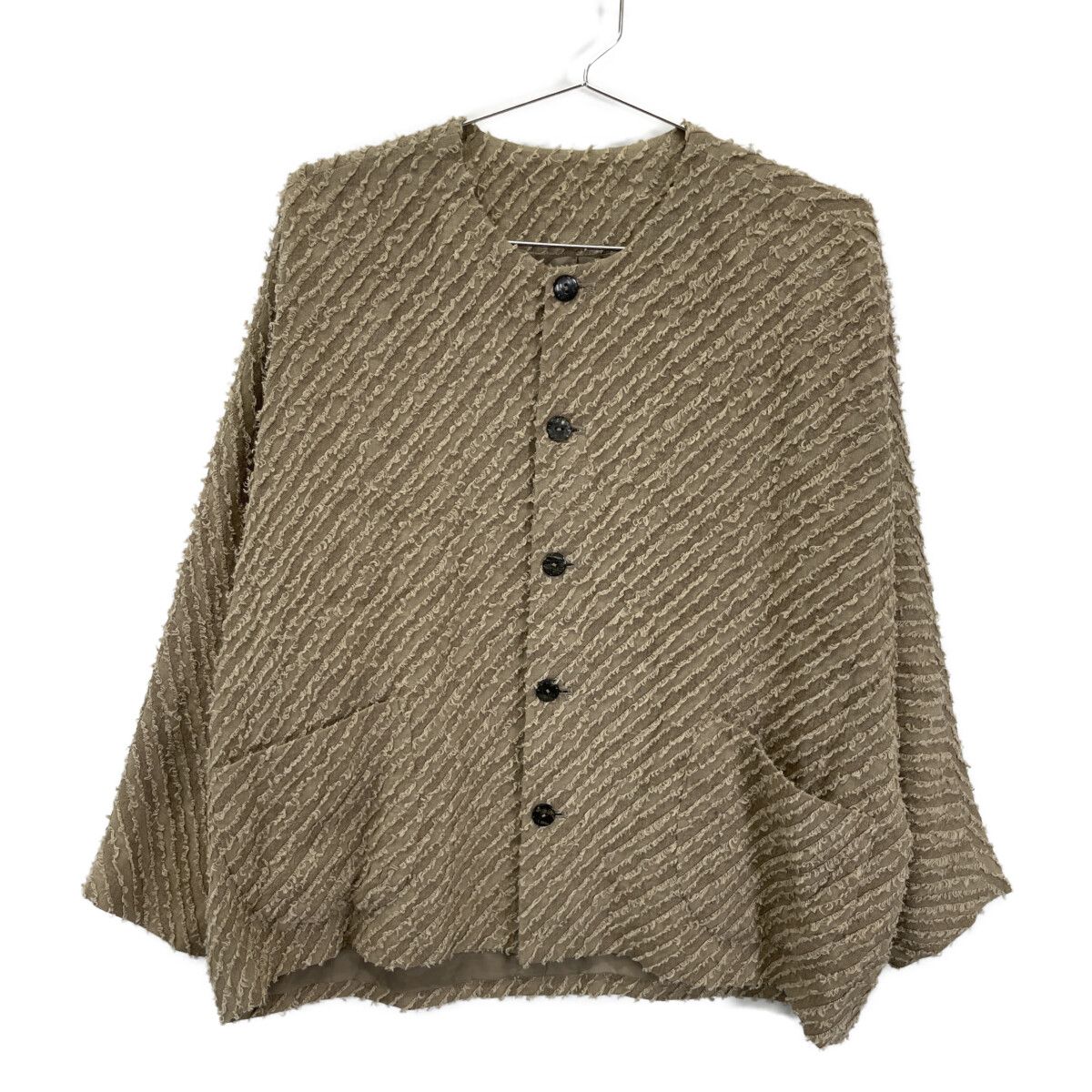 JURGEN LEHL ヨーガンレール ﾍﾞｰｼﾞｭ ｼﾞｸﾞｻﾞｸﾙｰﾌﾟ ﾉｰｶﾗｰ ｼﾞｬｹｯﾄ - メルカリ