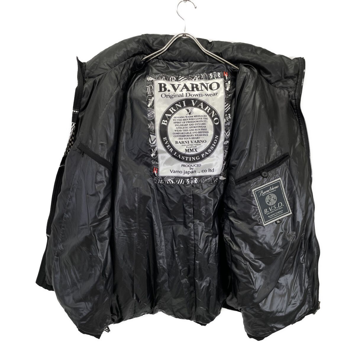 BARNI VARNO バーニヴァーノ ﾌﾞﾗｯｸ ﾜｯﾍﾟﾝ ﾀﾞｳﾝｼﾞｬｹｯﾄ 3L - メルカリ