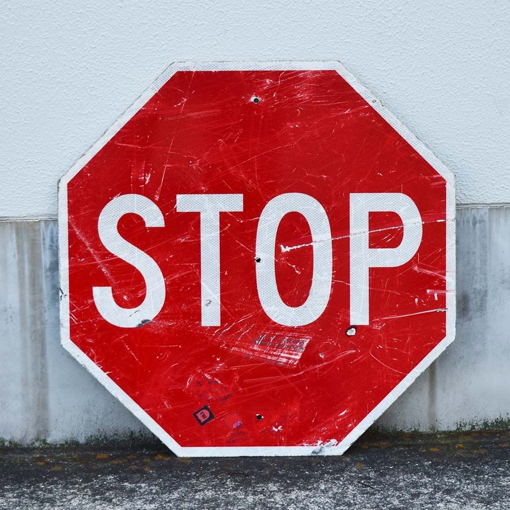 ヴィンテージ 看板 [2025_MT_01] STOP 止まれ ストリートサイン