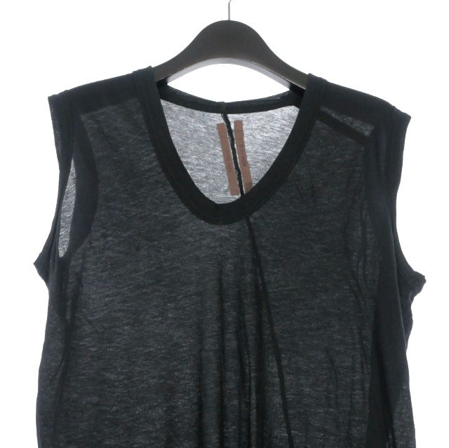 リックオウエンス Rick Owens 12SS NASKA 捻れ ノースリーブカットソー