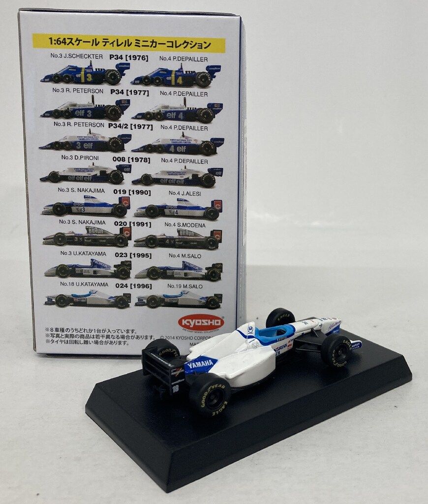 京商 1/64ティレル ミニカーコレクション 024(1996) NO.18 U.KATAYAMA
