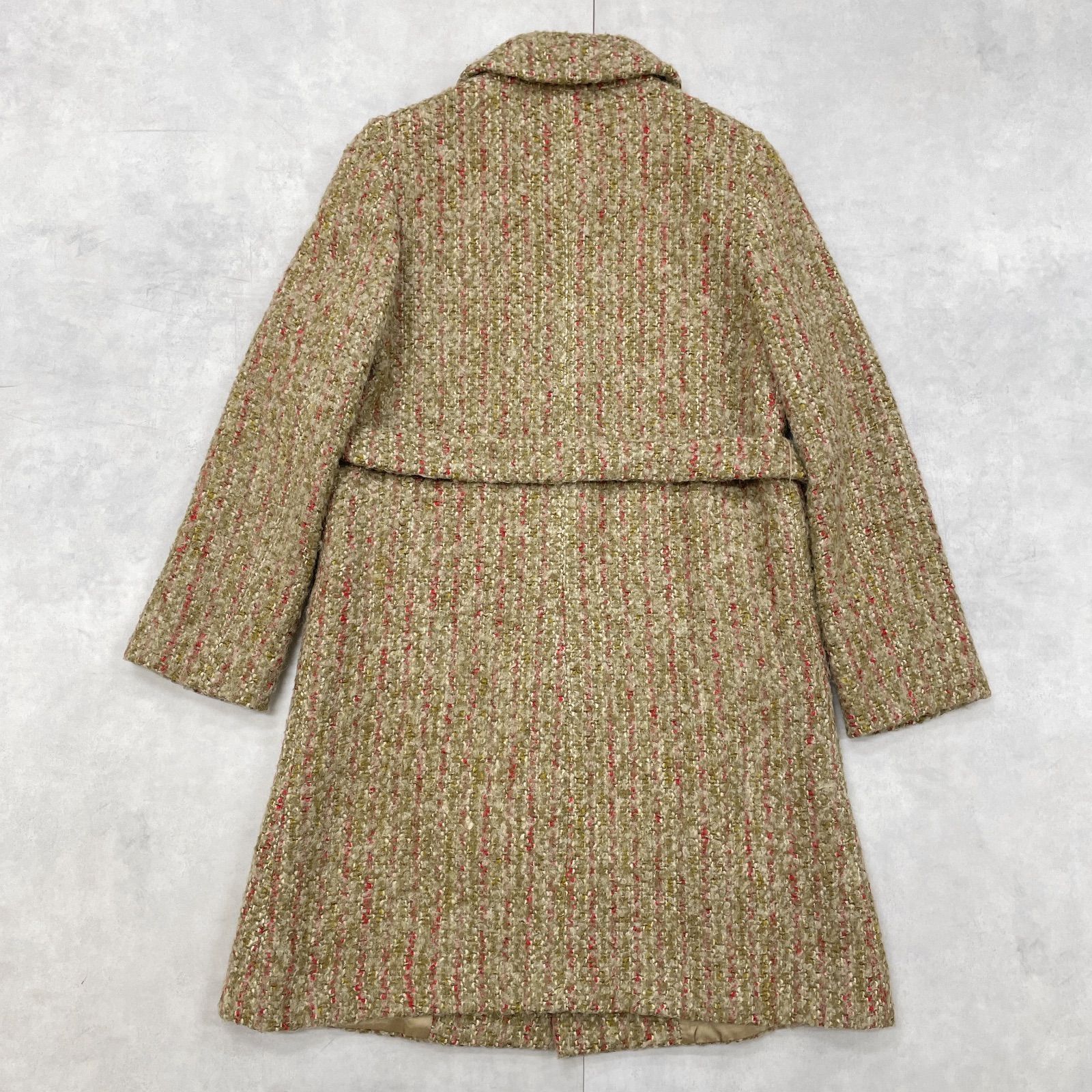 MaxMara STUDIO マックスマーラ ステュディオ コート ツイード ベルト