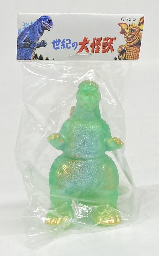 マルサン マルガチャ 世紀の大怪獣 ゴジラ1989 緑蓄光成型/金/銀/青