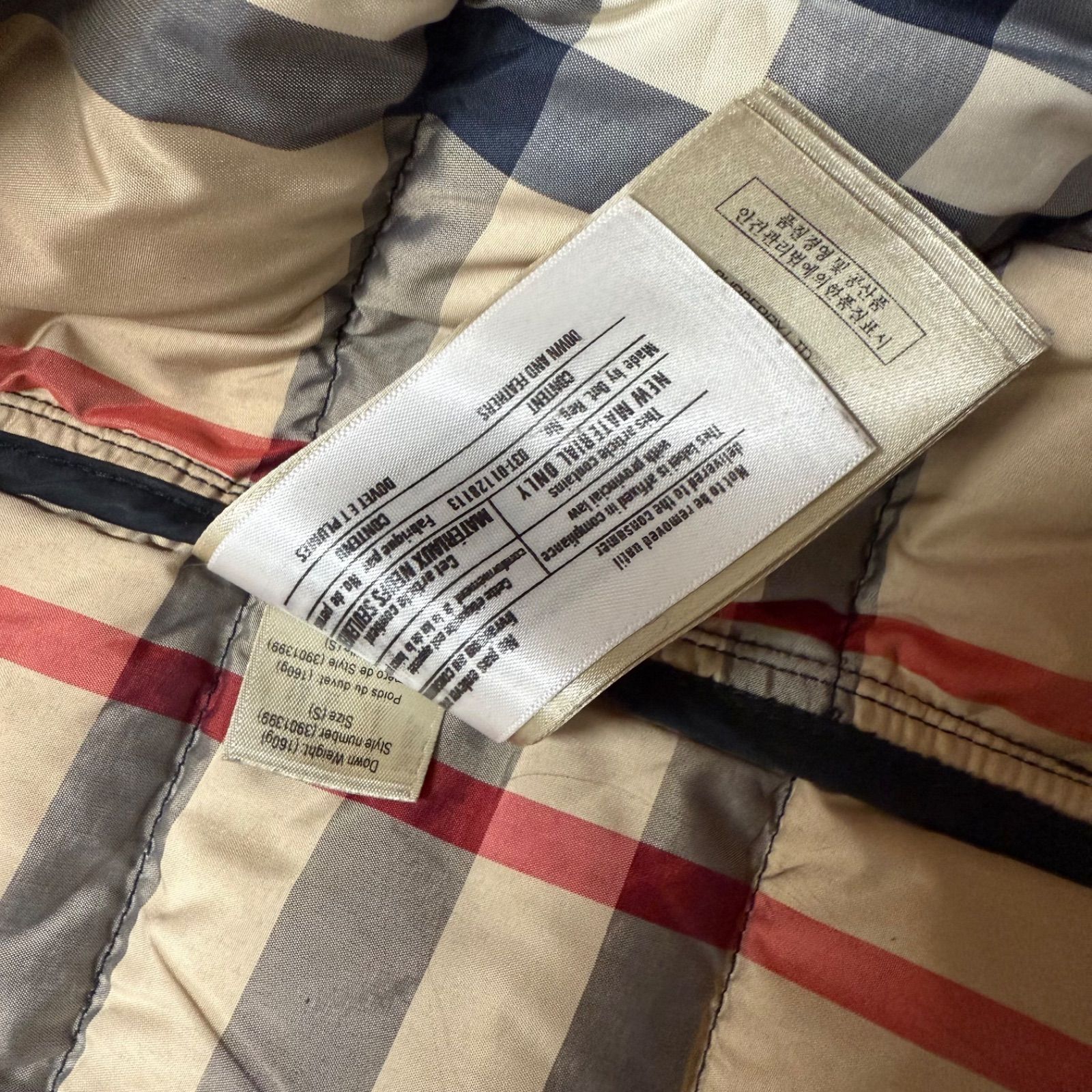 BURBERRY BRIT バーバリー ブリット レディース ダウンコート 黒 