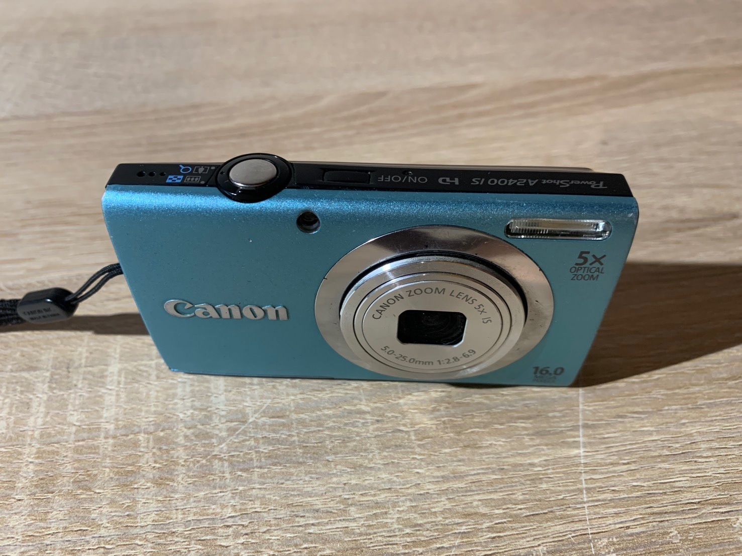 7383 Canon PowerShot A2400 IS ブルー デジカメ ジャンク品 - メルカリ