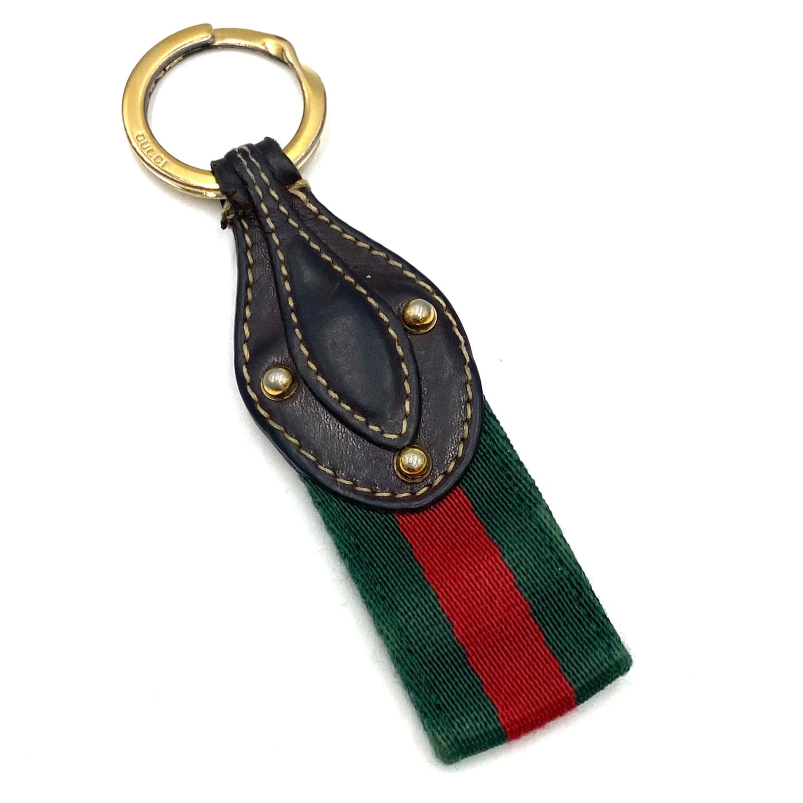 GUCCI グッチ シェリーライン キーホルダー キーリング キーチャーム