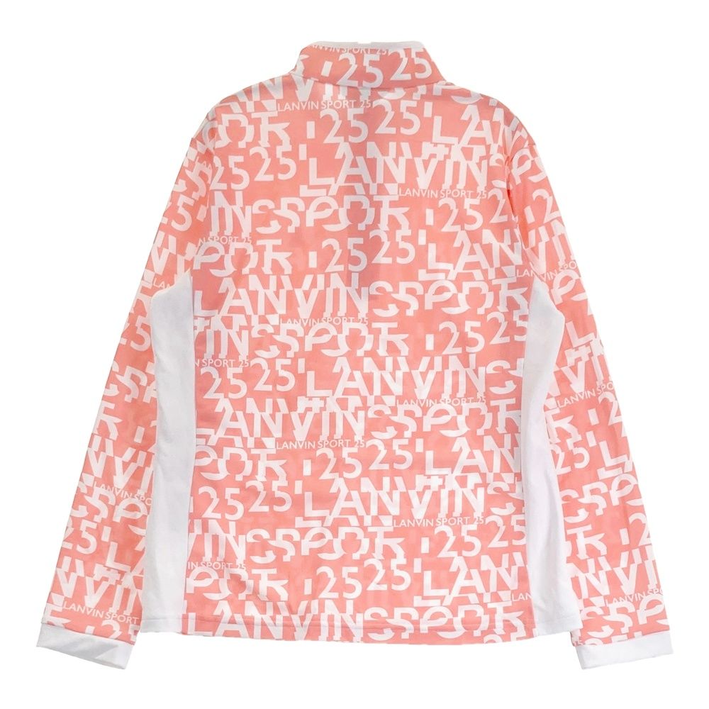 美品【LANVINSPORT】ランバンスポール42 長袖 ジップ ゴルフ サイズ：42 LANVIN SPORT ランバン スポール ハーフジップ長袖Tシャツ