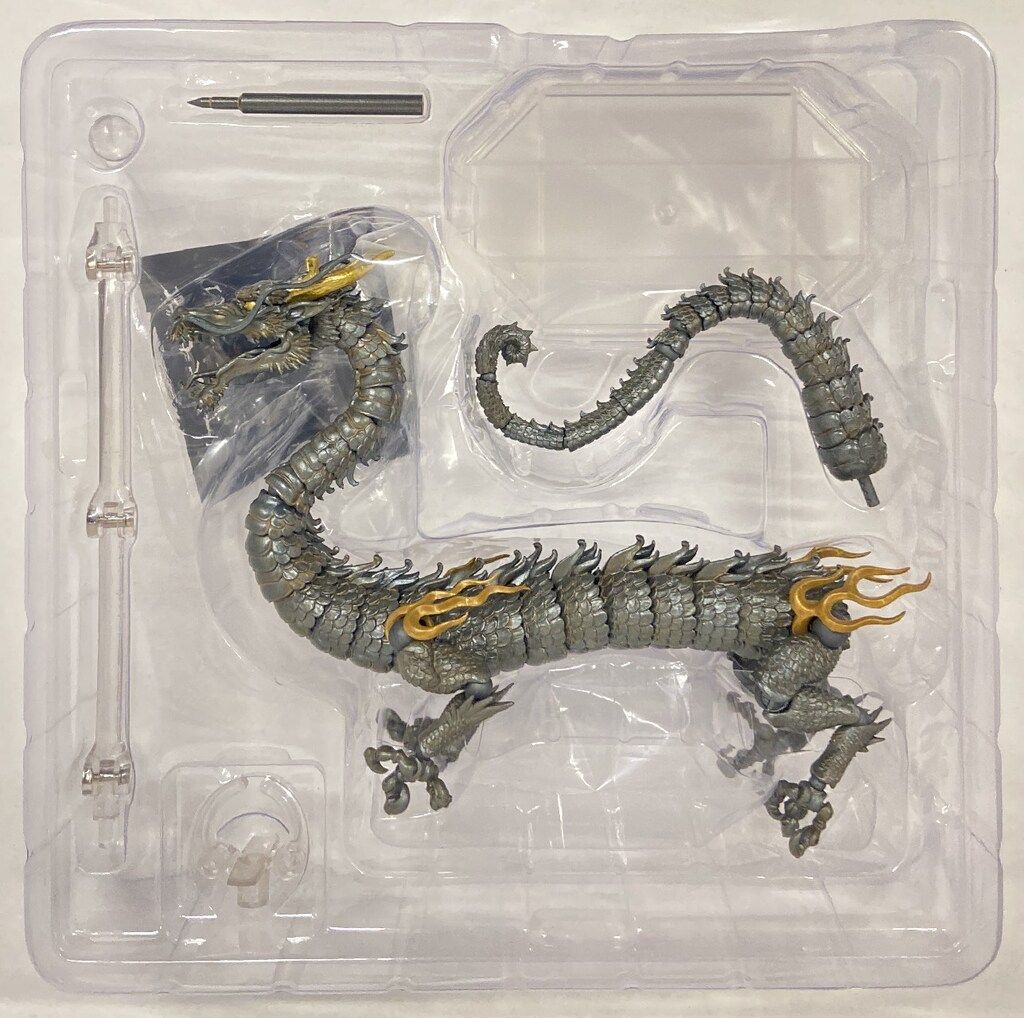 海洋堂 タケヤ式自在置物 龍 鉄錆地調 塗装済み稼動可動フィギュアKT