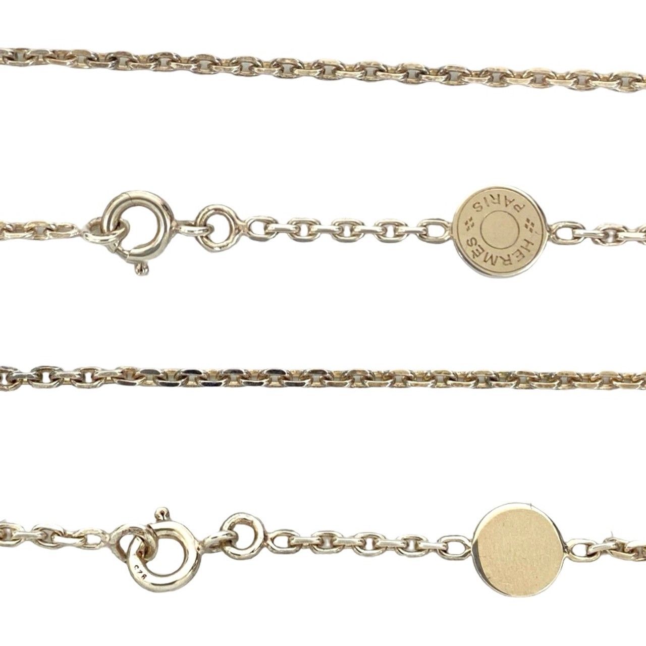 極 美品 希少品 箱付 HERMES エルメス セリエ チェーン ロゴ モチーフ