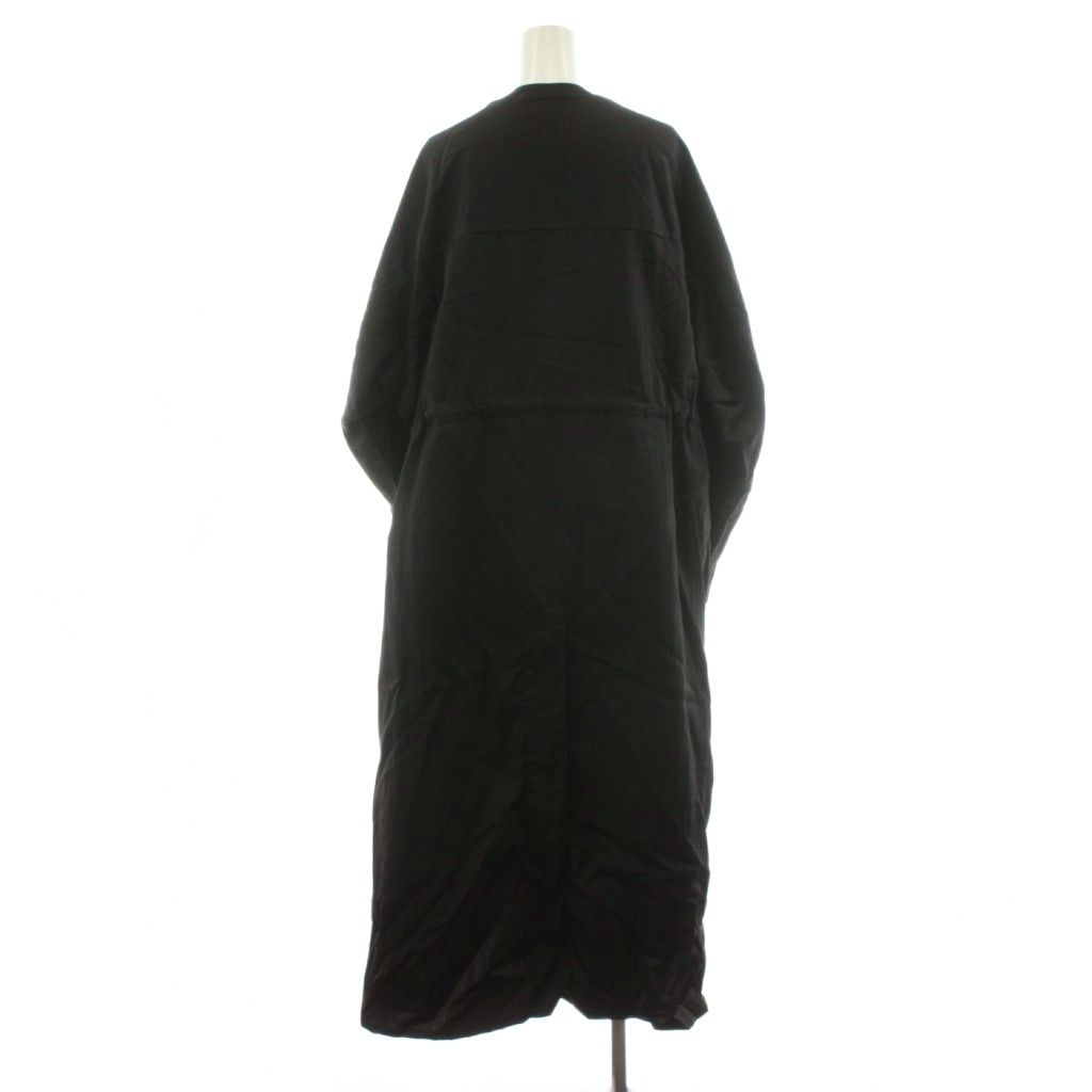 ジュンミカミ JUN MIKAMI コート ロング丈 ノーカラー ナイロン