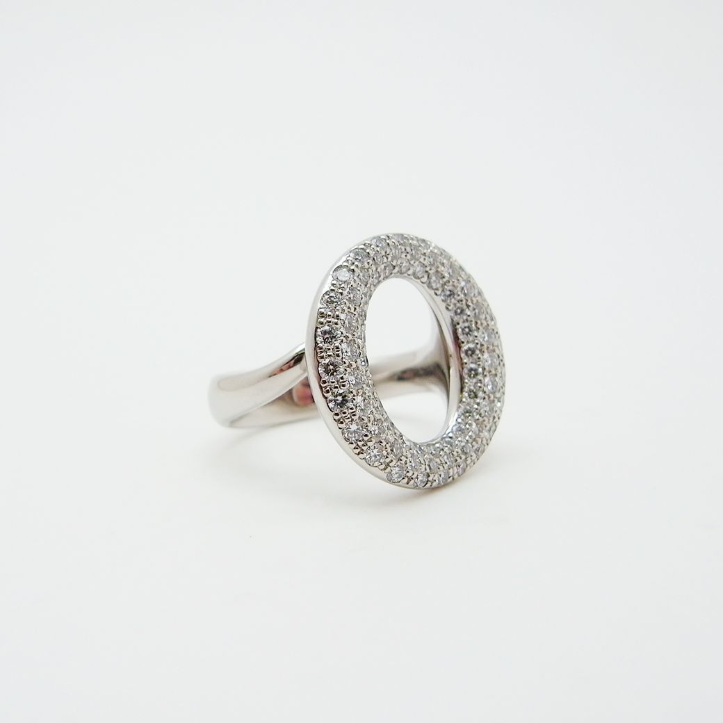 ティファニー ヴィンテージ セビアナ オーバル リング 925 10号