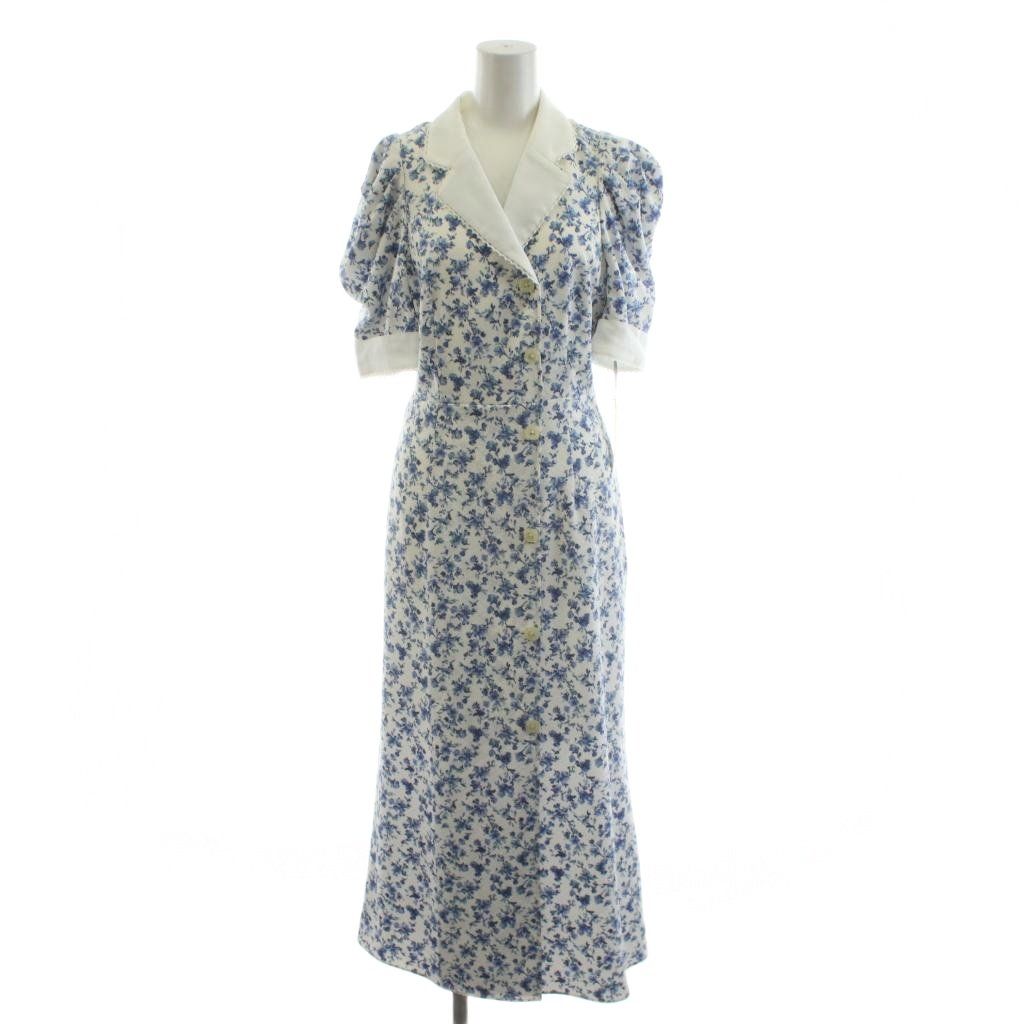 スナイデル SNIDEL マルチプリントパフスリーブワンピース ミモレ