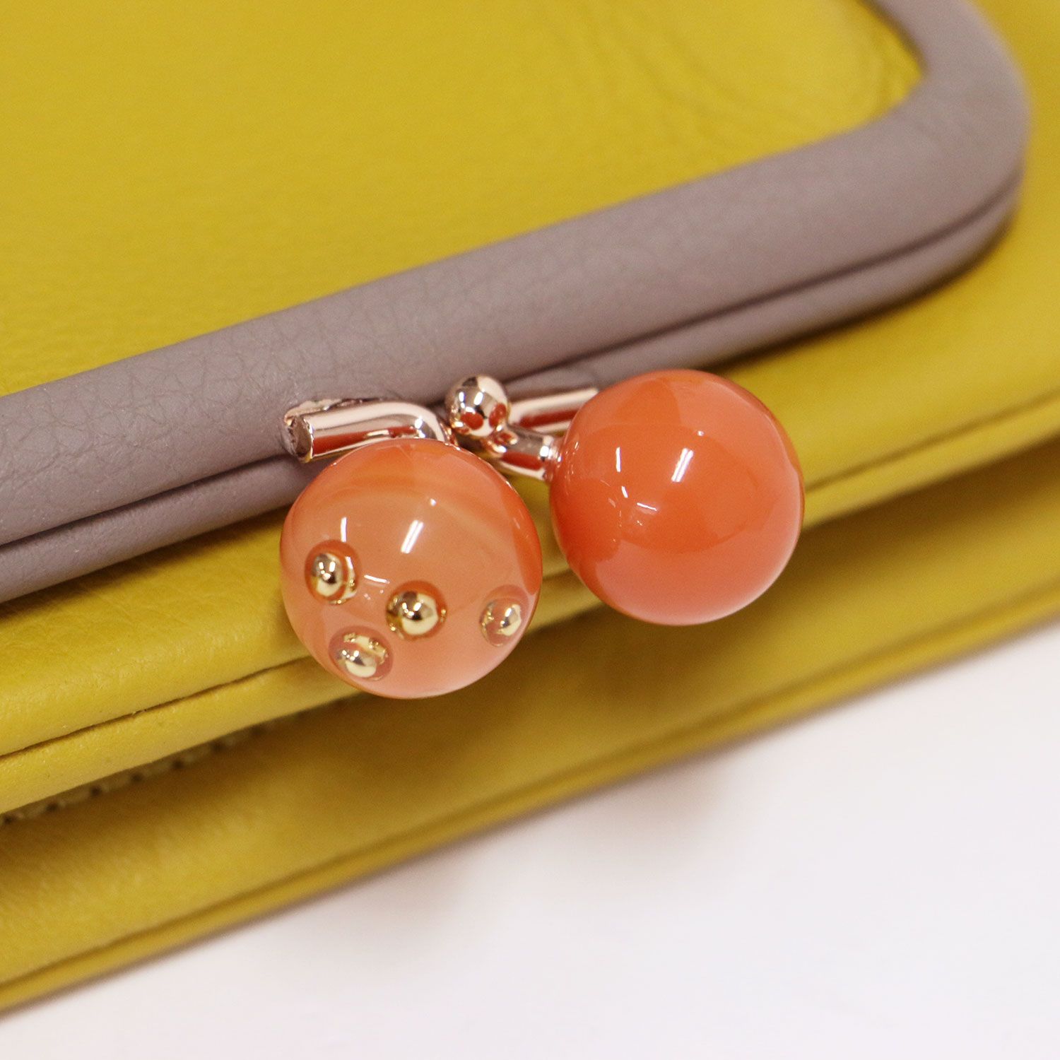美品】ear PAPILLONNER イア パピヨネ 財布 | 牛革 がま口 二つ折り