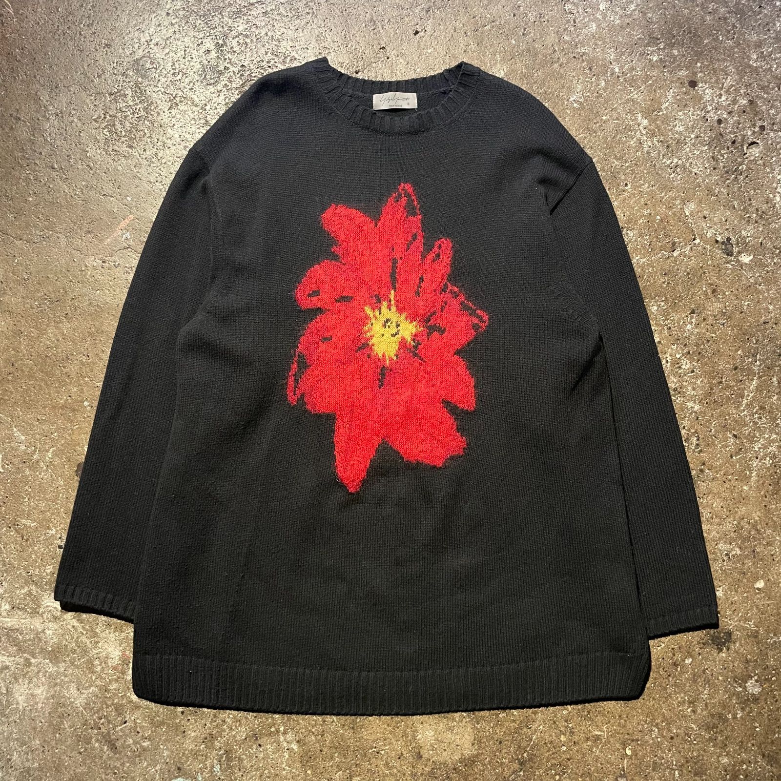 Yohji Yamamoto POUR HOMME 2021aw 花柄 プルオーバー 二ット ヨウジ
