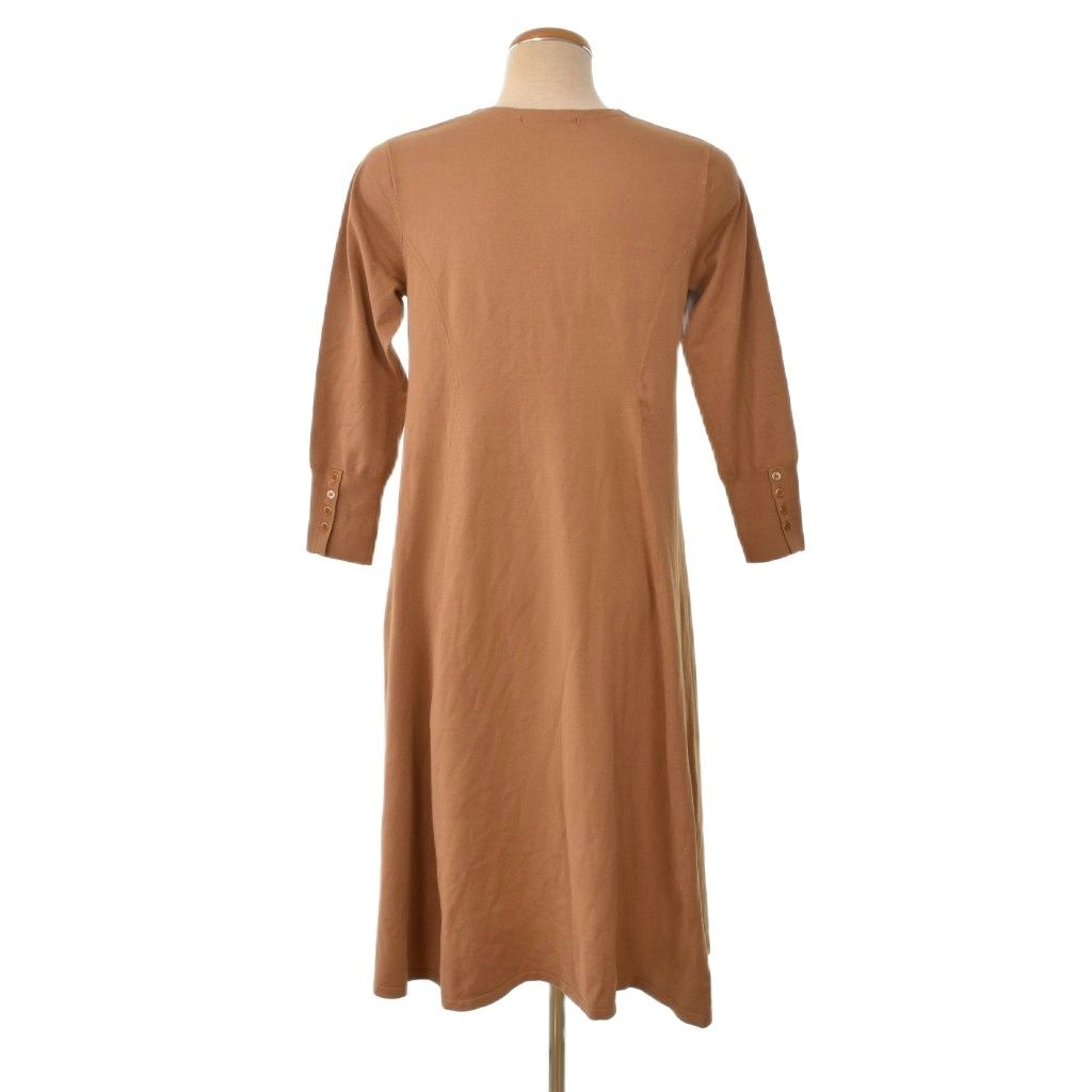 23区 オンワード樫山 vingt-trois ワンピース 長袖 ロング 38 茶