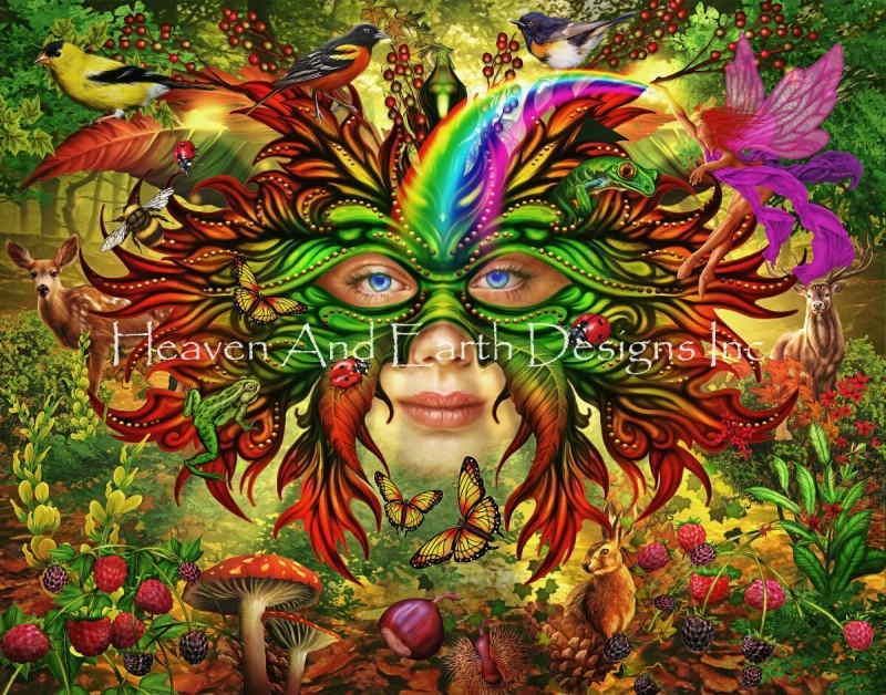 Ciro Marchetti クロスステッチ 図案 刺しゅう チャート 【 Green Man