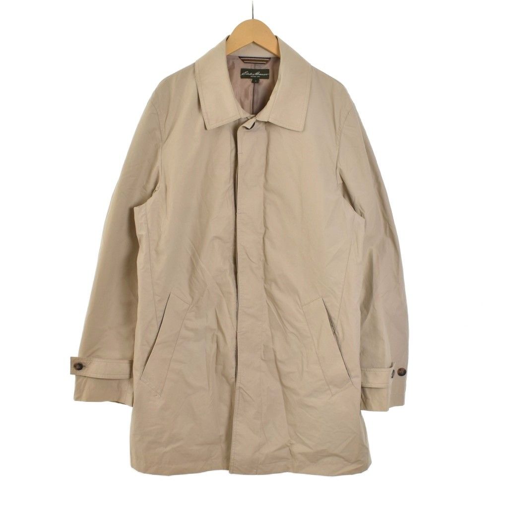 エディーバウアー EDDIE BAUER ステンカラーコート 無地 ナイロン S