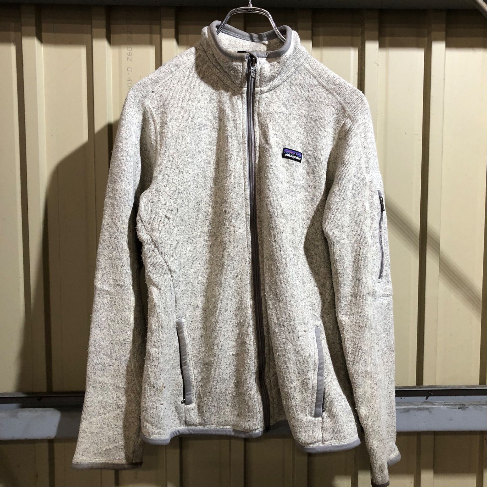 1316 patagonia フリースジャケット グレー S パタゴニア フルジップ 