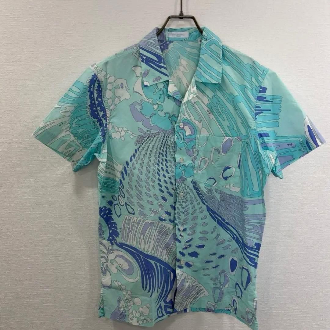 EMILIO PUCCI 総柄シャツ　オープンカラー