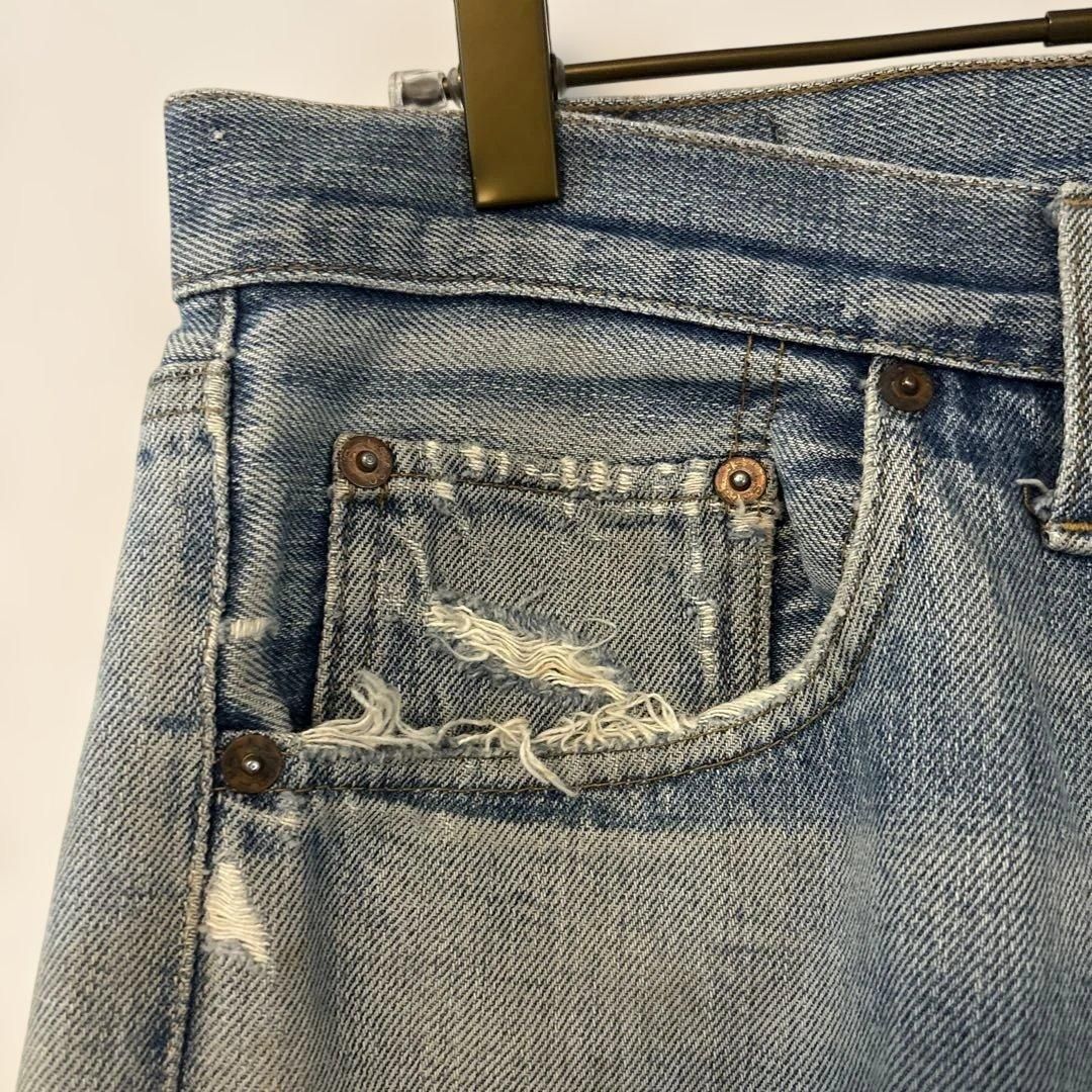 Levi's 501 66前期 デニムパンツ ダメージ グランジヴィンテージ
