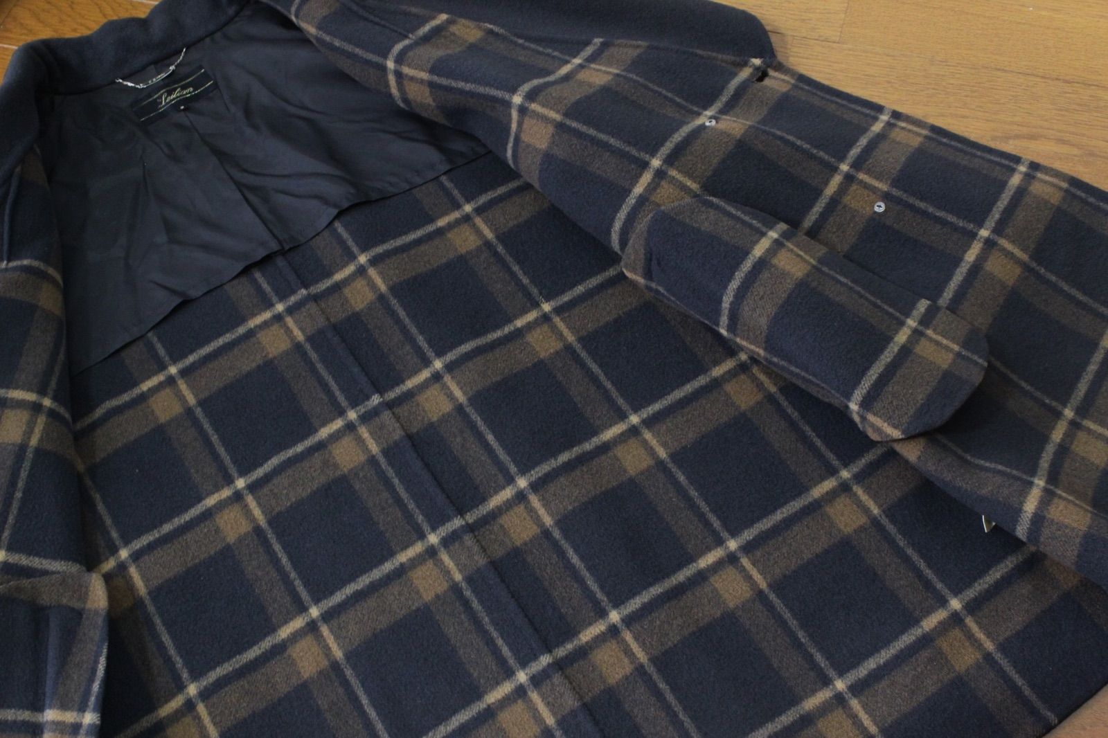 極美品】レリアン ピーコート 9 カシミヤ入り M ダブルブレスト グレー