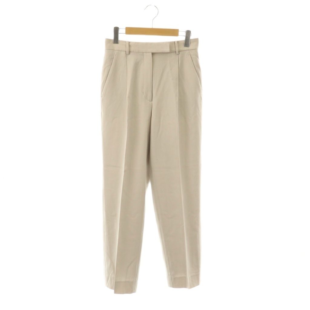 エブール ebure タック テーパードパンツ ジッパーフライ ウール 36