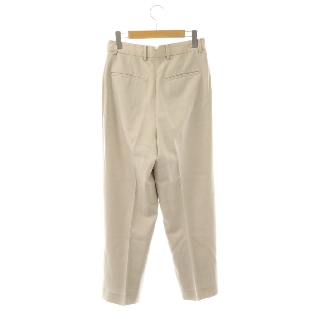 エブール ebure タック テーパードパンツ ジッパーフライ ウール 36