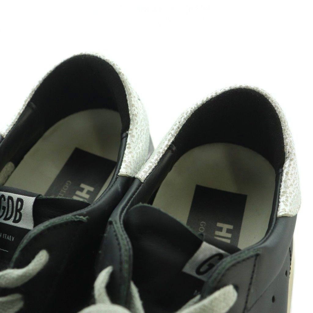 ★美品★ゴールデングースハイスター 黒 ゴールド サイズ37 ゴールデングース GOLDEN GOOSE ハイスター HI STAR ヴィンテージ加工